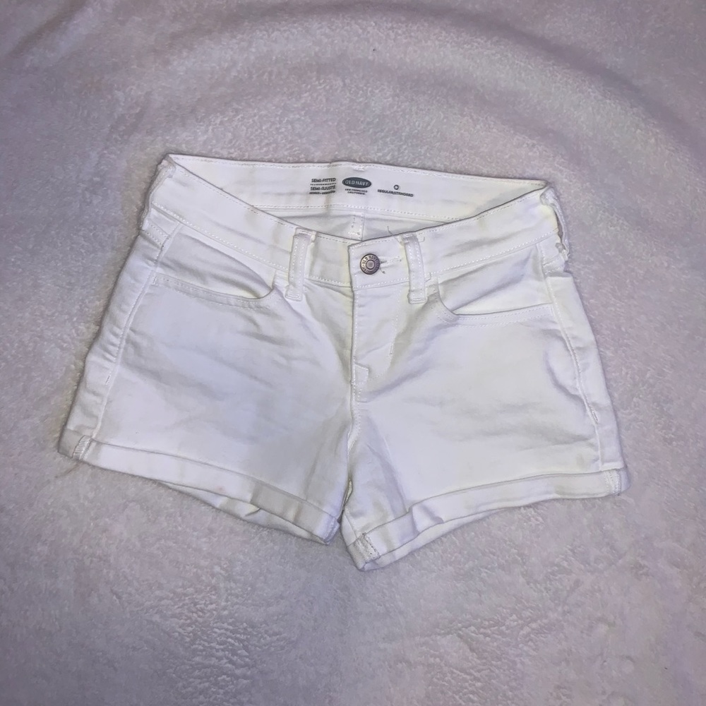 old navy white shorts
